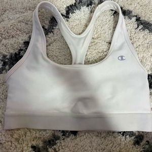 White Champion sports bra
